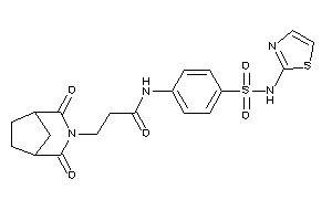 3-(2,4-diketo-3-azabicyclo[3.2.1]octan-3-yl)-N-[4-(thiazol-2-ylsulfamoyl)phenyl]propionamide