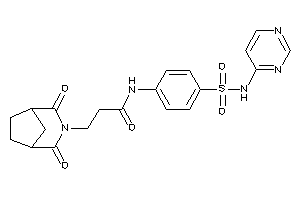 3-(2,4-diketo-3-azabicyclo[3.2.1]octan-3-yl)-N-[4-(4-pyrimidylsulfamoyl)phenyl]propionamide