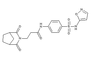 3-(2,4-diketo-3-azabicyclo[3.2.1]octan-3-yl)-N-[4-(isoxazol-5-ylsulfamoyl)phenyl]propionamide