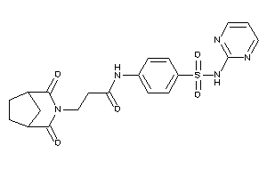 3-(2,4-diketo-3-azabicyclo[3.2.1]octan-3-yl)-N-[4-(2-pyrimidylsulfamoyl)phenyl]propionamide