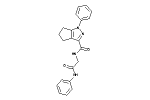 N-(2-anilino-2-keto-ethyl)-1-phenyl-5,6-dihydro-4H-cyclopenta[c]pyrazole-3-carboxamide