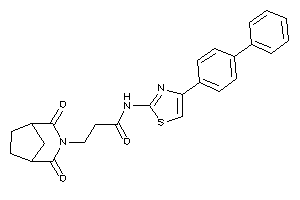 3-(2,4-diketo-3-azabicyclo[3.2.1]octan-3-yl)-N-[4-(4-phenylphenyl)thiazol-2-yl]propionamide