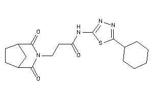 N-(5-cyclohexyl-1,3,4-thiadiazol-2-yl)-3-(2,4-diketo-3-azabicyclo[3.2.1]octan-3-yl)propionamide