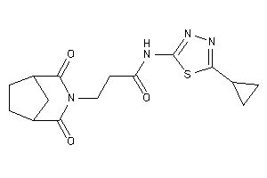 N-(5-cyclopropyl-1,3,4-thiadiazol-2-yl)-3-(2,4-diketo-3-azabicyclo[3.2.1]octan-3-yl)propionamide