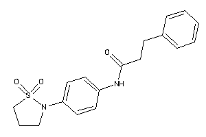 N-[4-(1,1-diketo-1,2-thiazolidin-2-yl)phenyl]-3-phenyl-propionamide