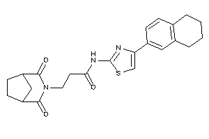 3-(2,4-diketo-3-azabicyclo[3.2.1]octan-3-yl)-N-(4-tetralin-6-ylthiazol-2-yl)propionamide