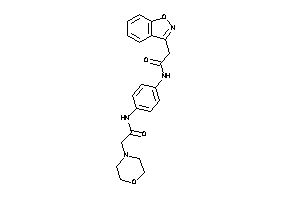 N-[4-[(2-indoxazen-3-ylacetyl)amino]phenyl]-2-morpholino-acetamide