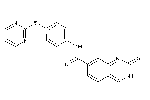 Image of N-[4-(2-pyrimidylthio)phenyl]-2-thioxo-3H-quinazoline-7-carboxamide