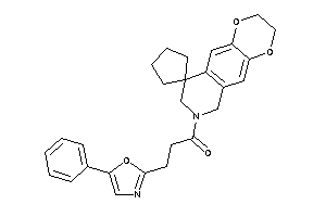 3-(5-phenyloxazol-2-yl)-1-spiro[2,3,6,8-tetrahydro-[1,4]dioxino[2,3-g]isoquinoline-9,1'-cyclopentane]-7-yl-propan-1-one