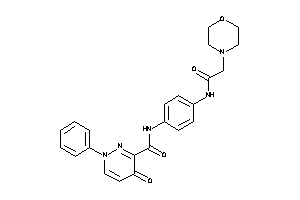 4-keto-N-[4-[(2-morpholinoacetyl)amino]phenyl]-1-phenyl-pyridazine-3-carboxamide