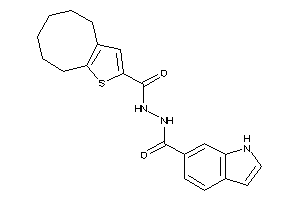 N'-(4,5,6,7,8,9-hexahydrocycloocta[b]thiophene-2-carbonyl)-1H-indole-6-carbohydrazide