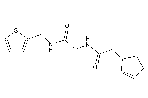 2-[(2-cyclopent-2-en-1-ylacetyl)amino]-N-(2-thenyl)acetamide