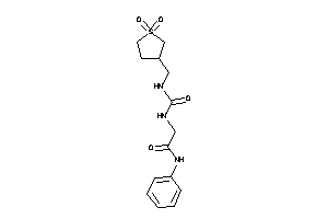 2-[(1,1-diketothiolan-3-yl)methylcarbamoylamino]-N-phenyl-acetamide