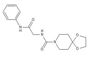 N-(2-anilino-2-keto-ethyl)-1,4-dioxa-8-azaspiro[4.5]decane-8-carboxamide