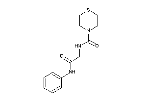 N-(2-anilino-2-keto-ethyl)thiomorpholine-4-carboxamide