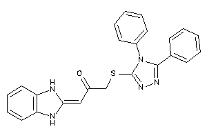 1-(1,3-dihydrobenzimidazol-2-ylidene)-3-[(4,5-diphenyl-1,2,4-triazol-3-yl)thio]acetone