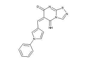 Image of 5-imino-6-[(1-phenylpyrrol-3-yl)methylene]-[1,2,4]thiadiazolo[4,5-a]pyrimidin-7-one