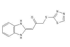 1-(1,3-dihydrobenzimidazol-2-ylidene)-3-(1,3,4-thiadiazol-2-ylthio)acetone
