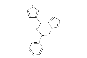 3-[(2-cyclopenta-2,4-dien-1-yl-1-phenyl-ethoxy)methyl]thiophene