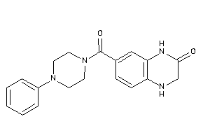 7-(4-phenylpiperazine-1-carbonyl)-3,4-dihydro-1H-quinoxalin-2-one