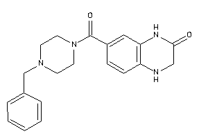 7-(4-benzylpiperazine-1-carbonyl)-3,4-dihydro-1H-quinoxalin-2-one