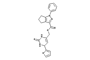 1-phenyl-5,6-dihydro-4H-cyclopenta[c]pyrazole-3-carboxylic Acid [4-(2-furyl)-2-keto-3,4-dihydro-1H-pyrimidin-6-yl]methyl Ester