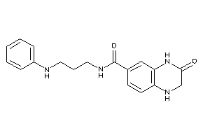 N-(3-anilinopropyl)-3-keto-2,4-dihydro-1H-quinoxaline-6-carboxamide