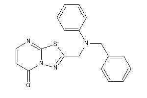 2-[(N-benzylanilino)methyl]-[1,3,4]thiadiazolo[3,2-a]pyrimidin-5-one
