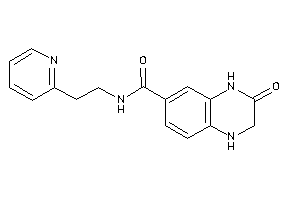 3-keto-N-[2-(2-pyridyl)ethyl]-2,4-dihydro-1H-quinoxaline-6-carboxamide