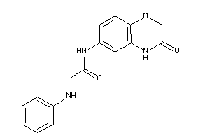 2-anilino-N-(3-keto-4H-1,4-benzoxazin-6-yl)acetamide