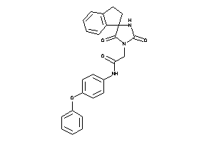 2-(2,5-diketospiro[imidazolidine-4,1'-indane]-1-yl)-N-(4-phenoxyphenyl)acetamide