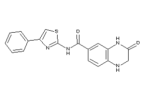 3-keto-N-(4-phenylthiazol-2-yl)-2,4-dihydro-1H-quinoxaline-6-carboxamide