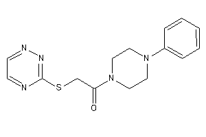 1-(4-phenylpiperazino)-2-(1,2,4-triazin-3-ylthio)ethanone