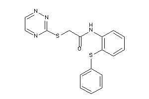 N-[2-(phenylthio)phenyl]-2-(1,2,4-triazin-3-ylthio)acetamide