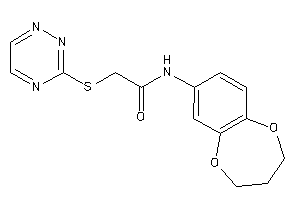 N-(3,4-dihydro-2H-1,5-benzodioxepin-7-yl)-2-(1,2,4-triazin-3-ylthio)acetamide