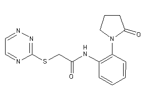 N-[2-(2-ketopyrrolidino)phenyl]-2-(1,2,4-triazin-3-ylthio)acetamide