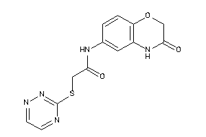 N-(3-keto-4H-1,4-benzoxazin-6-yl)-2-(1,2,4-triazin-3-ylthio)acetamide