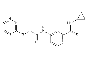 N-cyclopropyl-3-[[2-(1,2,4-triazin-3-ylthio)acetyl]amino]benzamide