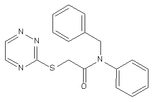 N-benzyl-N-phenyl-2-(1,2,4-triazin-3-ylthio)acetamide