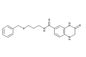 N-(3-benzoxypropyl)-3-keto-2,4-dihydro-1H-quinoxaline-6-carboxamide