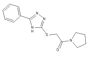 2-[(5-phenyl-4H-1,2,4-triazol-3-yl)thio]-1-pyrrolidino-ethanone