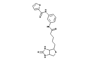 N-[3-[5-(2-keto-1,3,3a,4,6,6a-hexahydrothieno[3,4-d]imidazol-4-yl)pentanoylamino]phenyl]-2-furamide