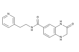 3-keto-N-[2-(3-pyridyl)ethyl]-2,4-dihydro-1H-quinoxaline-6-carboxamide