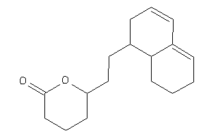 Image of 6-[2-(1,2,6,7,8,8a-hexahydronaphthalen-1-yl)ethyl]tetrahydropyran-2-one