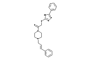 1-(4-cinnamylpiperazino)-2-[(5-phenyl-4H-1,2,4-triazol-3-yl)thio]ethanone