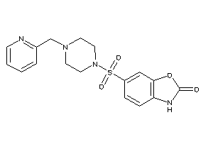 6-[4-(2-pyridylmethyl)piperazino]sulfonyl-3H-1,3-benzoxazol-2-one