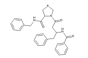 3-(3-benzamido-4-phenyl-butanoyl)-N-benzyl-thiazolidine-4-carboxamide