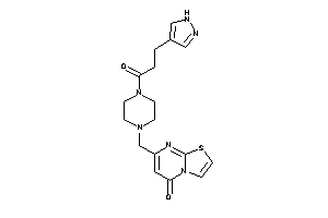 7-[[4-[3-(1H-pyrazol-4-yl)propanoyl]piperazino]methyl]thiazolo[3,2-a]pyrimidin-5-one