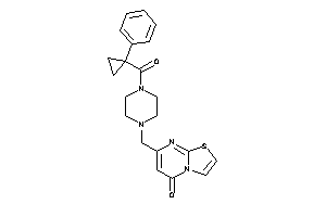 7-[[4-(1-phenylcyclopropanecarbonyl)piperazino]methyl]thiazolo[3,2-a]pyrimidin-5-one