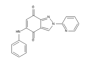 5-anilino-2-(2-pyridyl)indazole-4,7-quinone